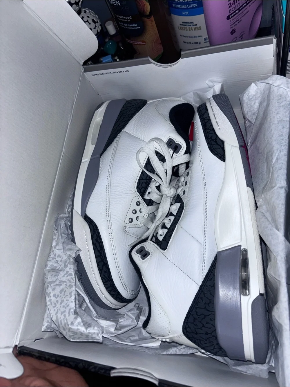 AIR JORDAN 3 RETRO SUMMIT WHITE/FIRE RED BLANC SOMMET/ROUGE